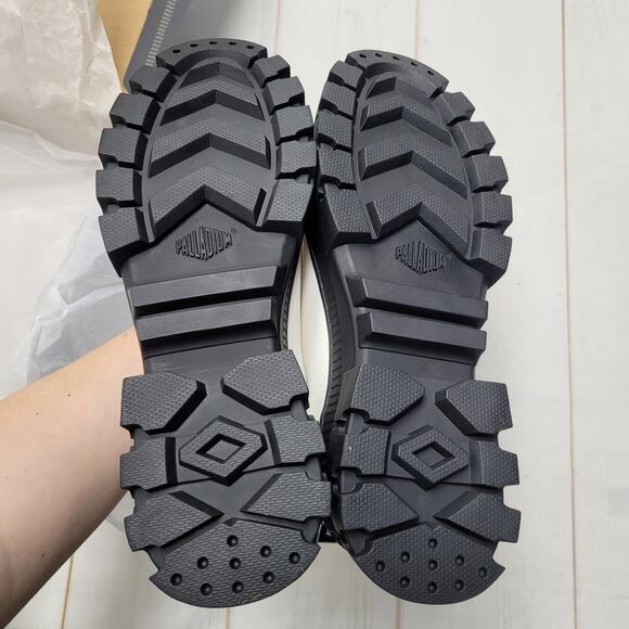 Palladium Revolt HI TX canvas platform sneaker boots white black gorpcore - Picture 6 of 7